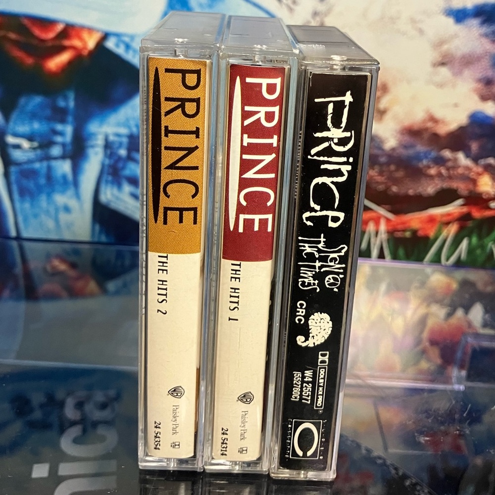 Prince cassette tape bundle collection lot the hits sign of the times albums